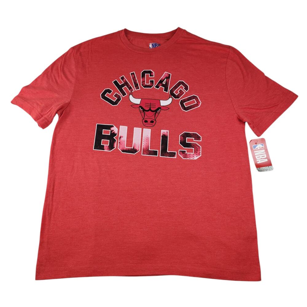 Chicago Bulls Shirt NEW WITH TAGS Mens Large NBA Basketball Red Graphic